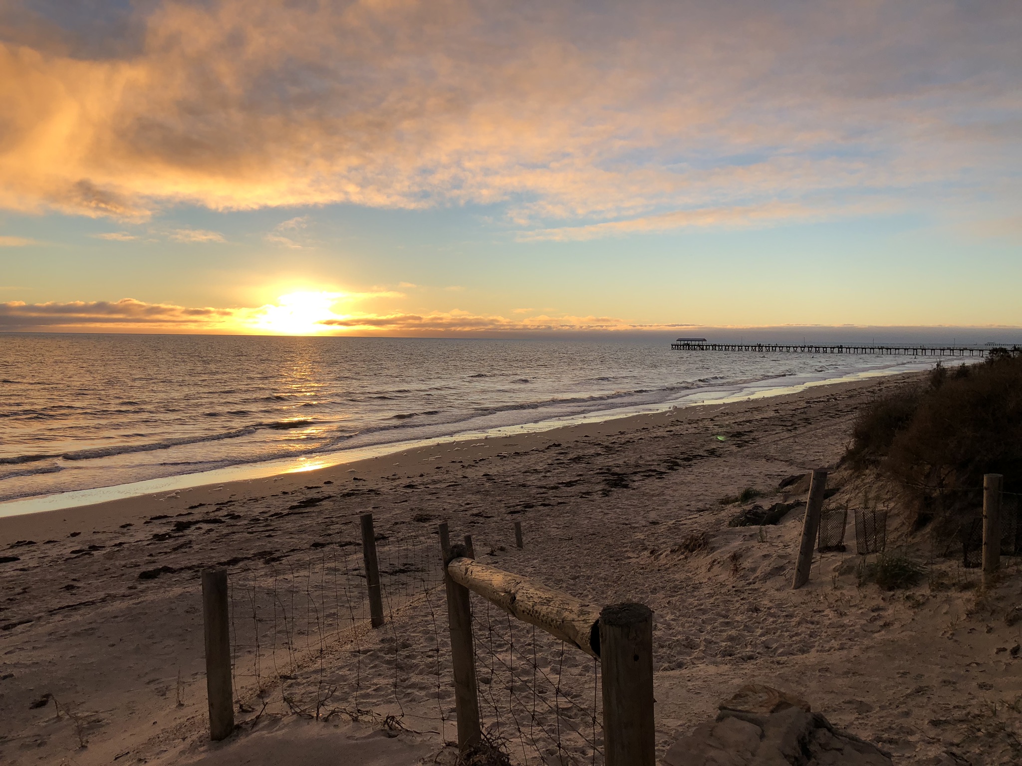 Henley Beach bei Abendsonne